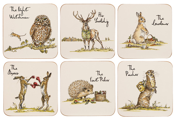 Coasters Set of Six